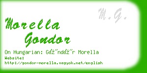 morella gondor business card
